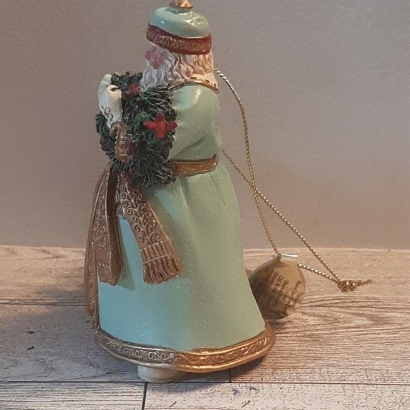 2003 Bringing Home the Tree Thomas Kinkade Old World Santas Ornament AS IS Read - Picture 7 of 15